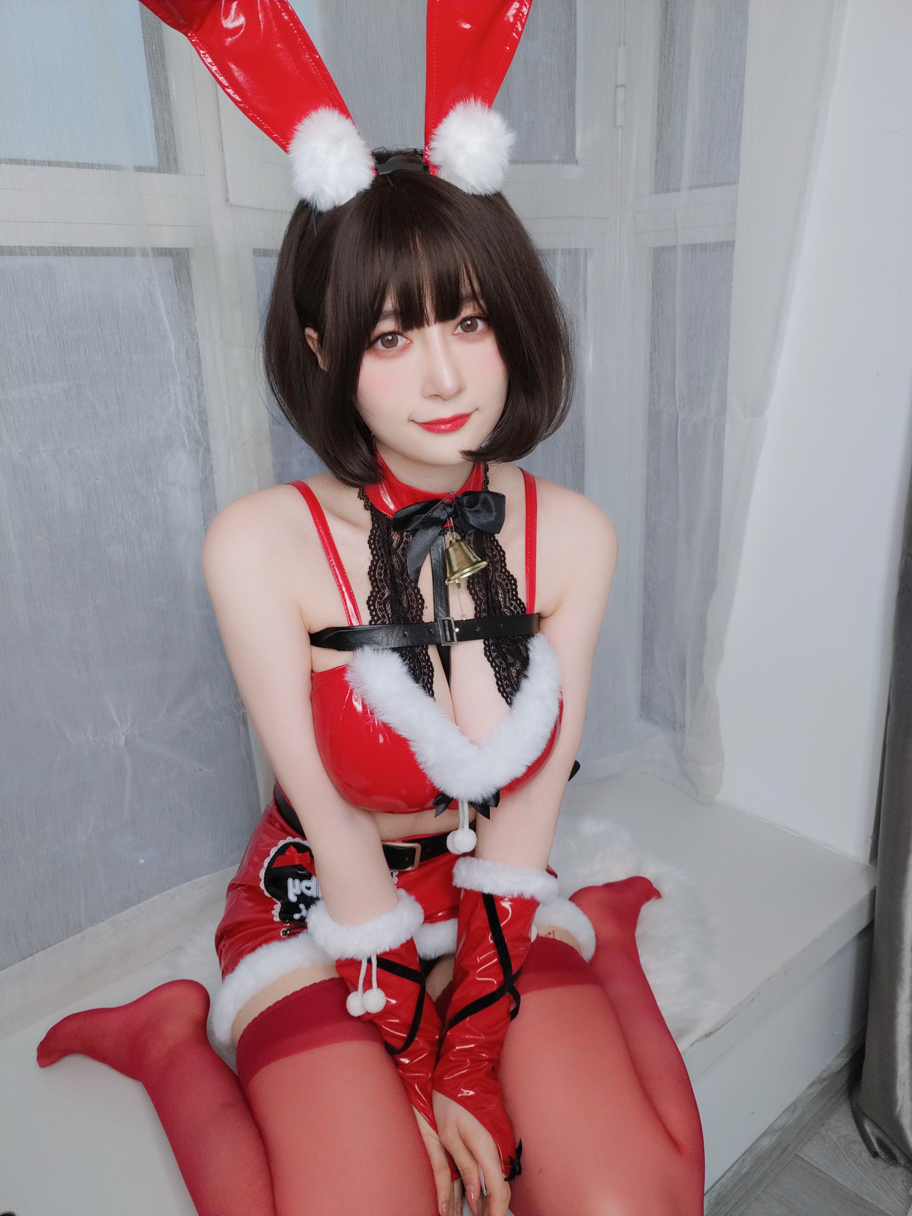 图片[16]-Coser小姐姐白银 NO.160 — Christmas Bunny [50P138M]-六色网