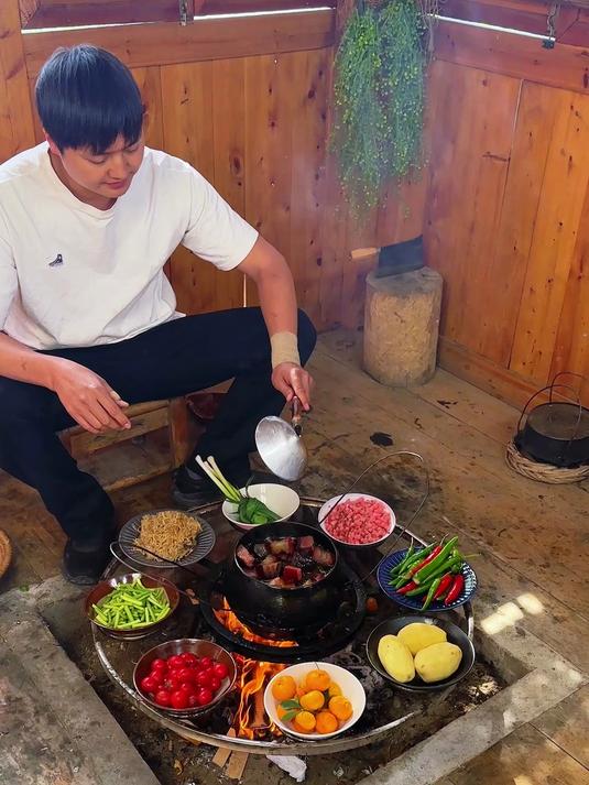 #农家烟熏腊肉##农村美食##农村生活##腊肉小王子#