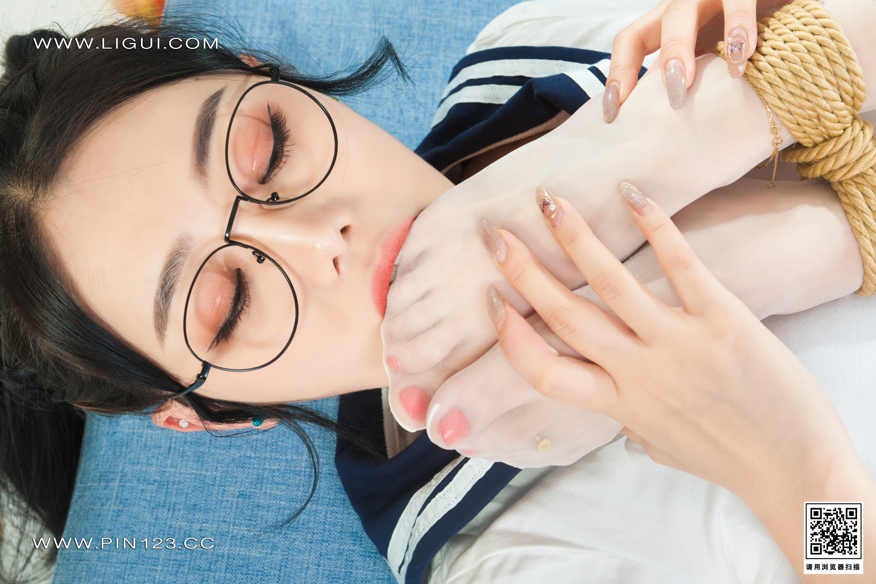 图片[83]-[Ligui丽柜] 2022.09.16 双生花 紧缚花季 小智贤&汐汐-六色网