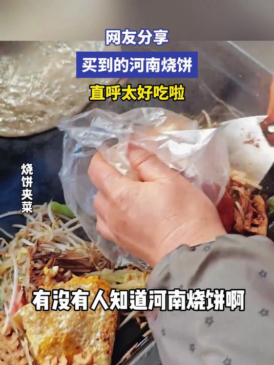 网友分享买到的河南烧饼 直呼太好吃啦