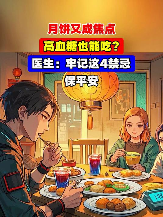 月饼又成焦点,高血糖也能吃?医生:牢记这4禁忌,保平安