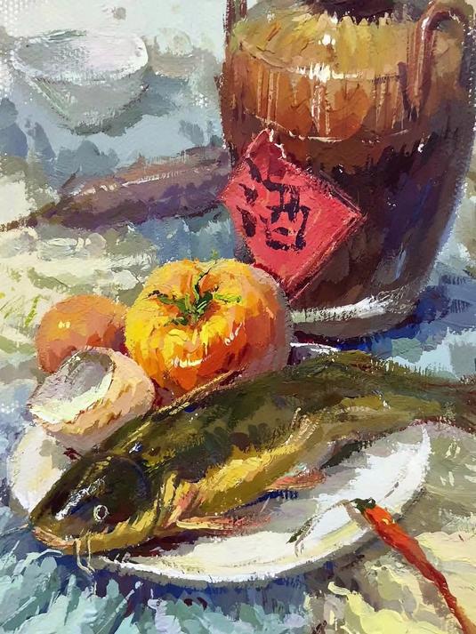 色彩静物-这种鱼在你们家乡叫什么名字?