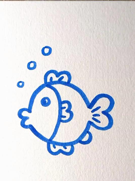 画小鱼