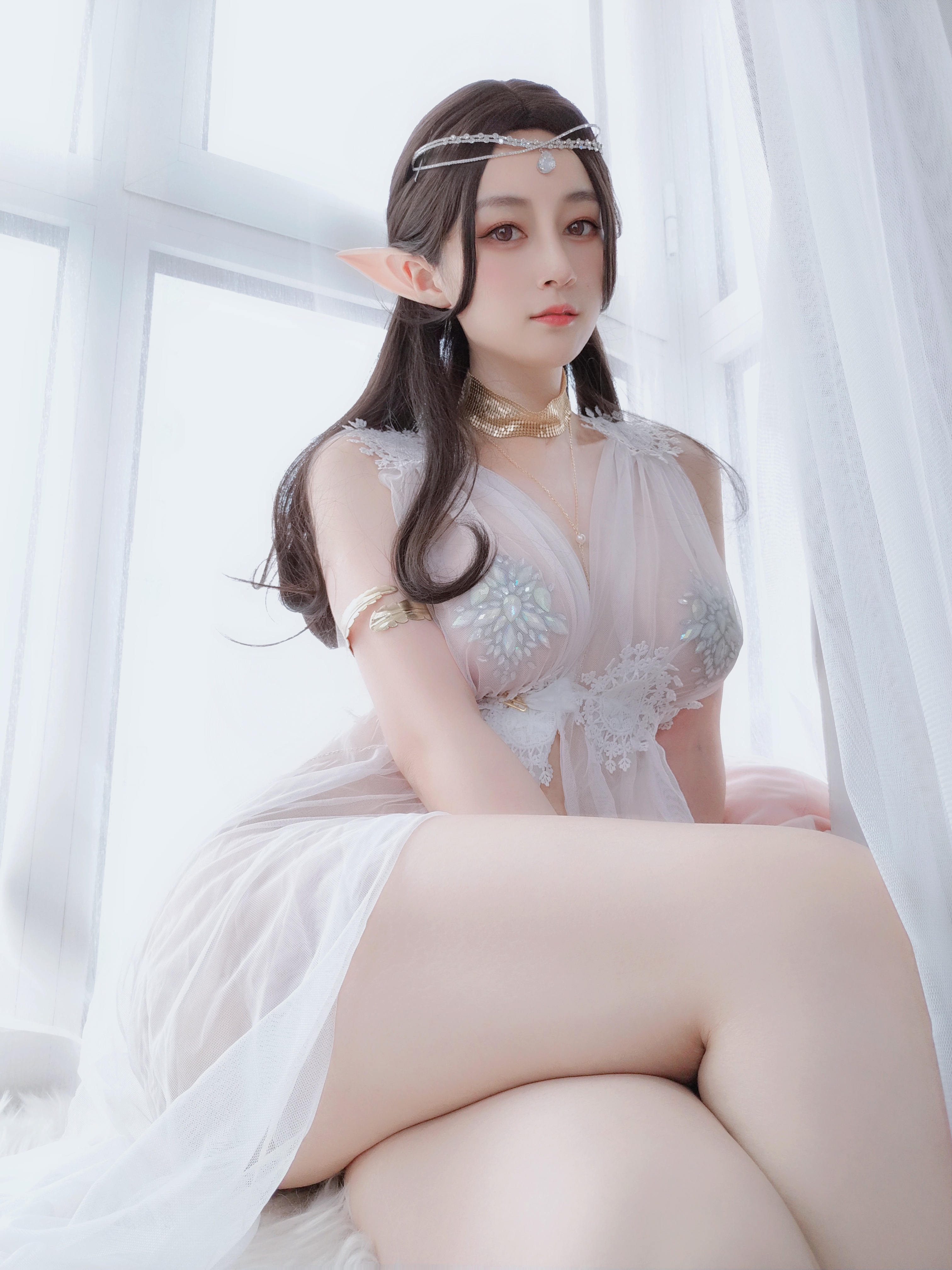 图片[43]-Coser小姐姐白银 NO.038 – 精灵宝石内衣 [70P164M]-六色网