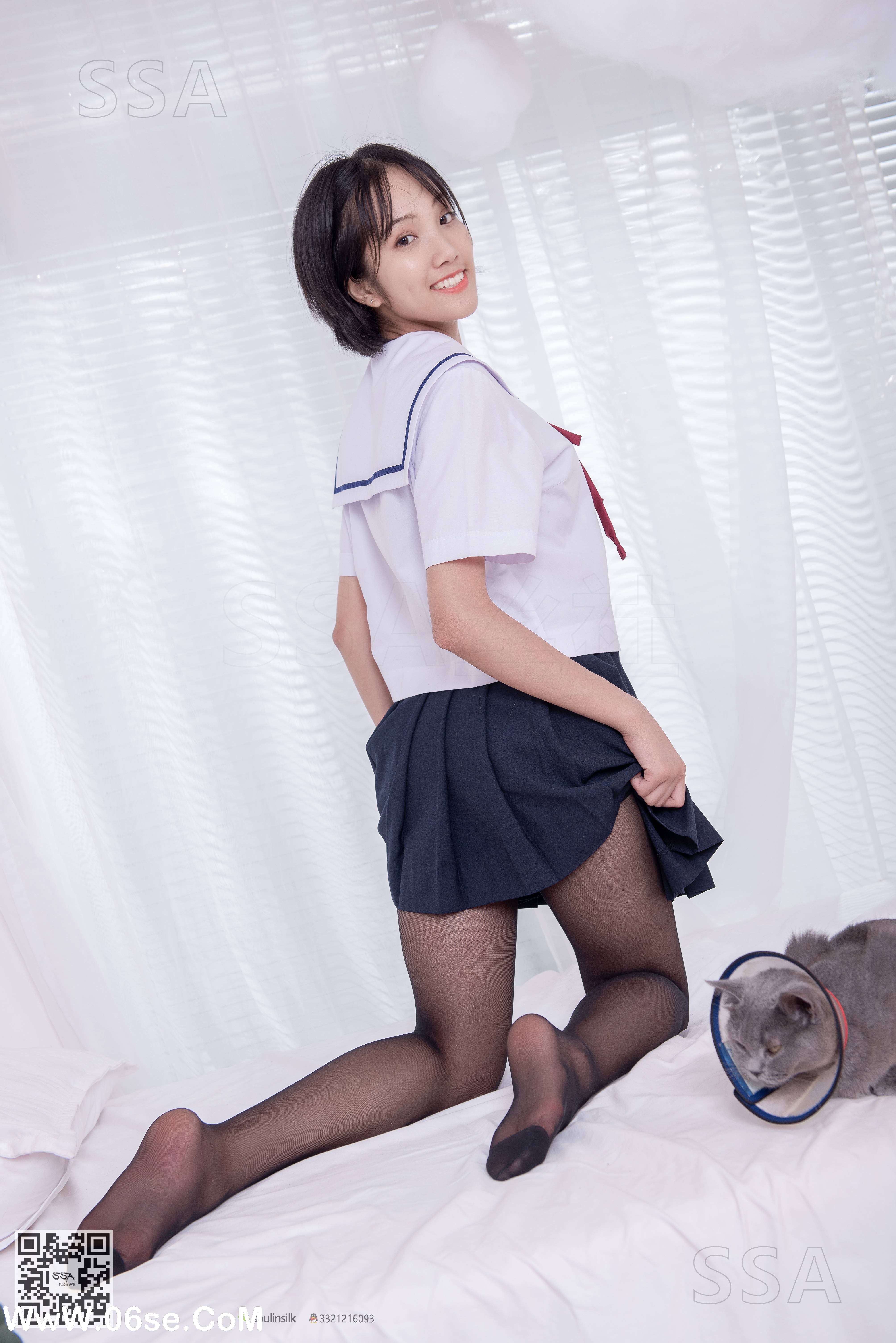 图片[140]-[SSA丝社] NO.169 小佩 JK制服黑丝[148P1.68G]-六色网