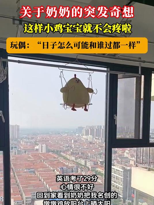 关于奶奶的突发奇想,这样小鸡宝宝就不会疼啦