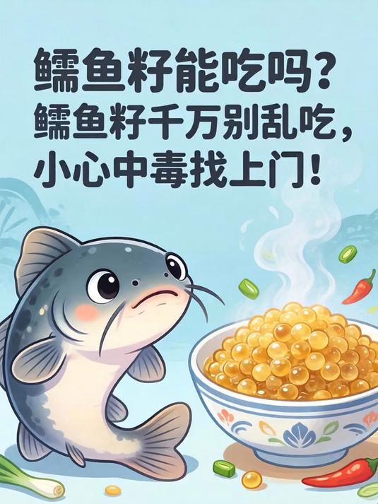 鲶鱼籽能吃吗?鲶鱼籽千万别乱吃,小心中毒找上门!