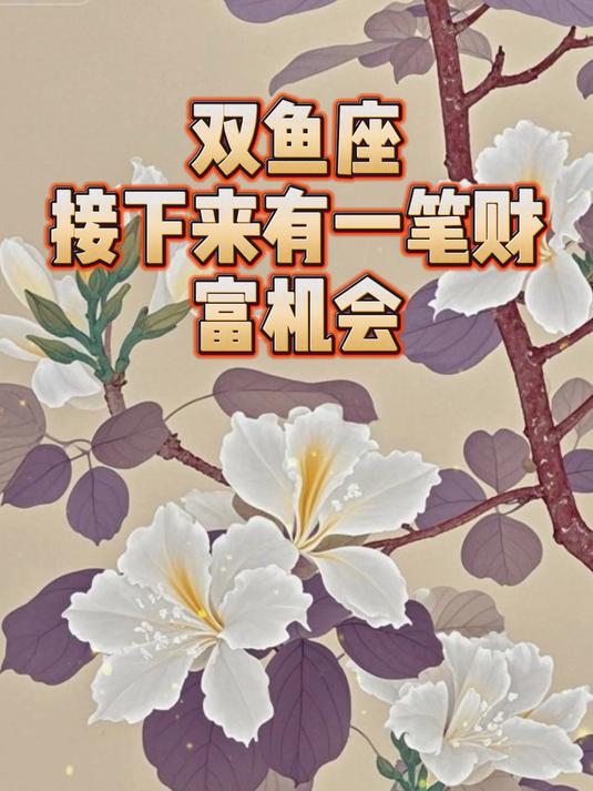 双鱼座：接下来有一笔财富机会