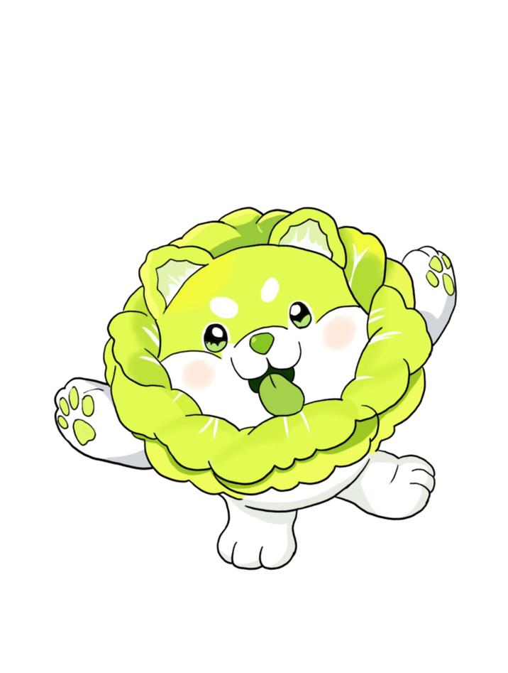 不同人画的蛋仔派对神奇艾比白菜狗