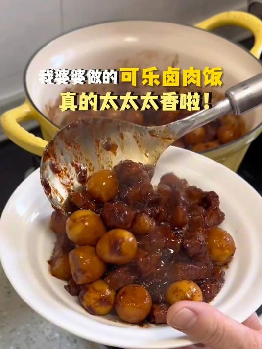 一定要试试可乐卤肉饭!比普通的卤肉饭好吃太多!酱汁拌饭香惨了