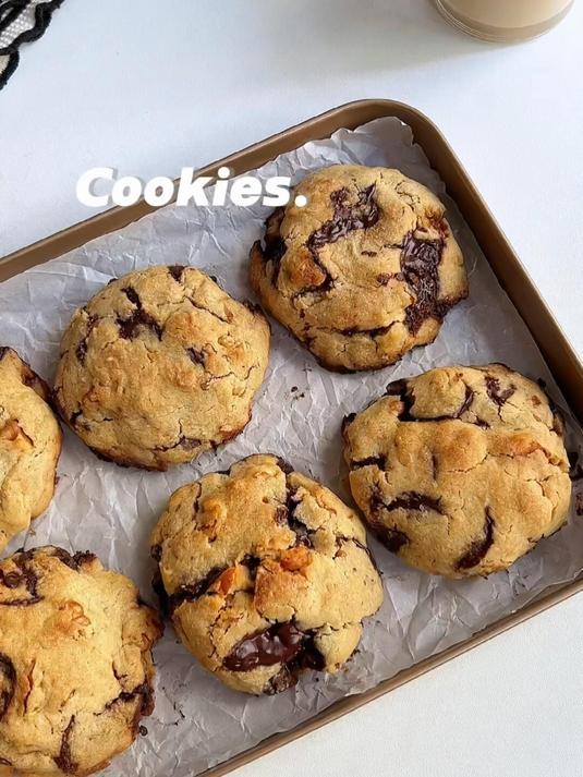 一口爆浆,美式巧克力软曲奇