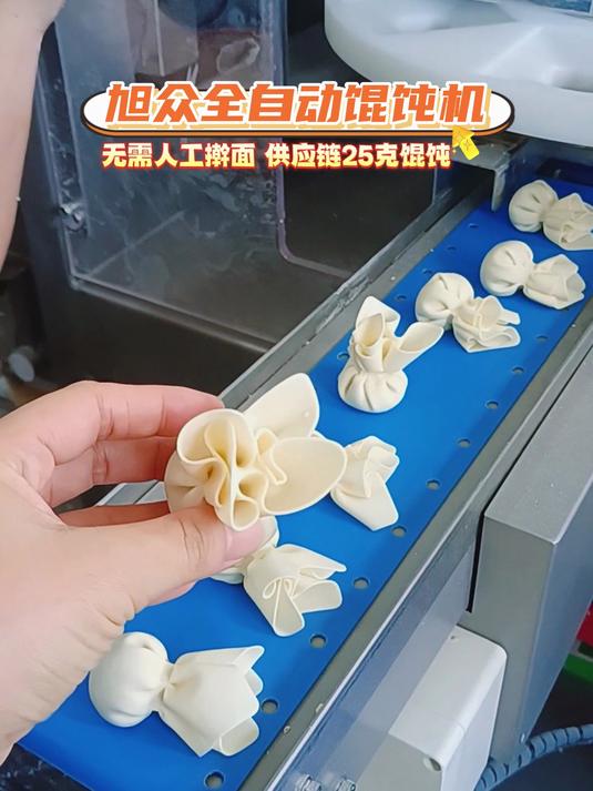 旭众全自动馄饨机无需人工擀面,供应链25克馄饨