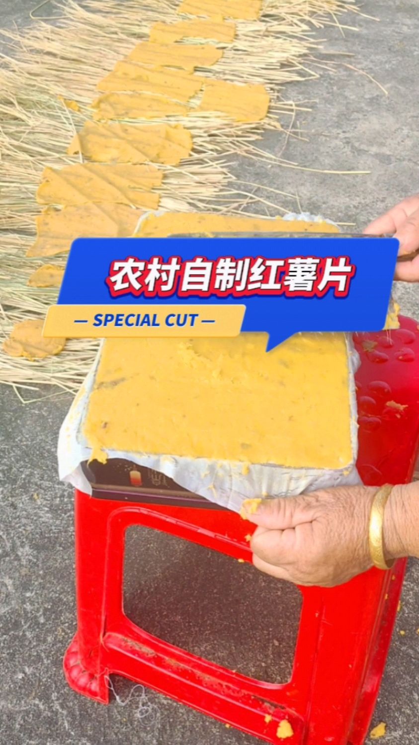 带你走进湖南祁阳,欣赏农村自制红薯片全过程