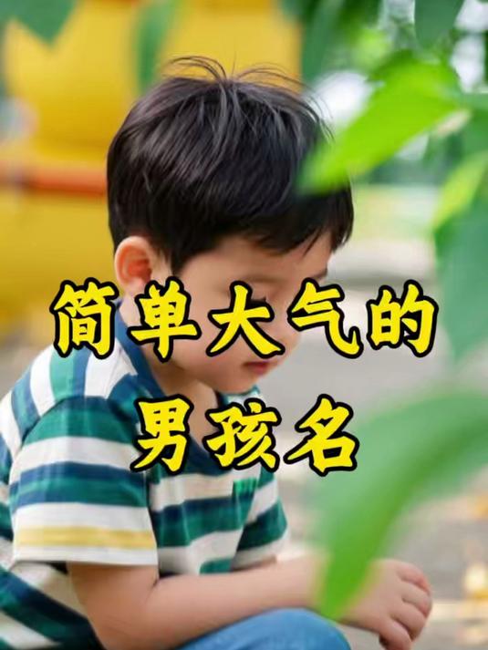 简单大气的男孩名