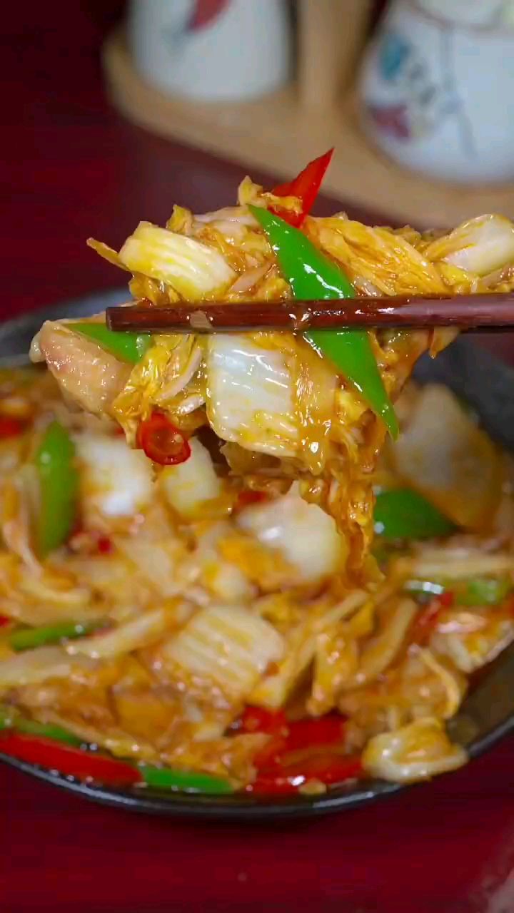 分享美食娃娃菜炒肉做法