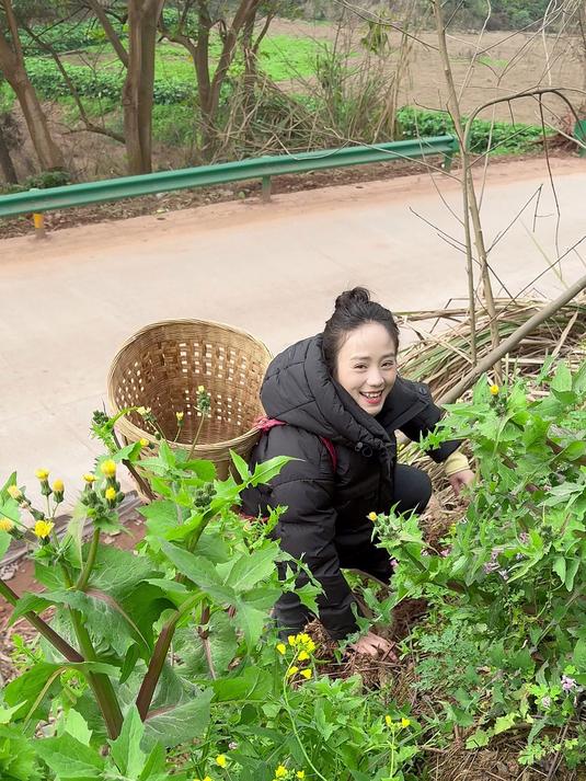 小妹儿又要出去薅野菜了,山坡上的都不放过,给大家做野菜火锅吃