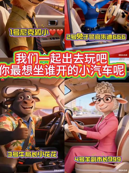 #羊副市长#朱迪#疯狂动物城#疯狂动物城2#卡通