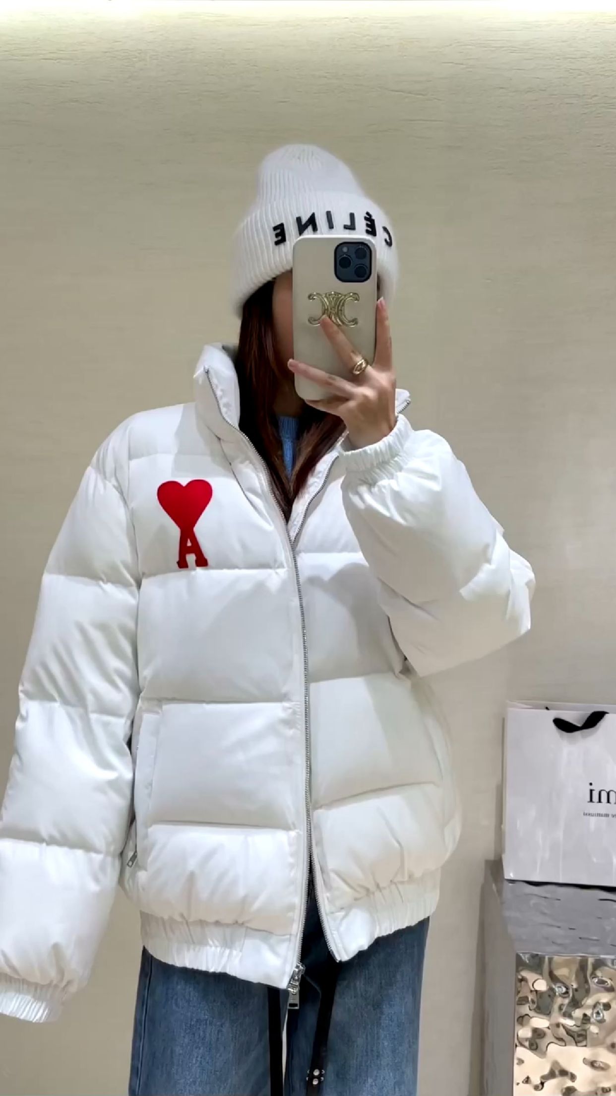 面包服少见的上身不臃肿