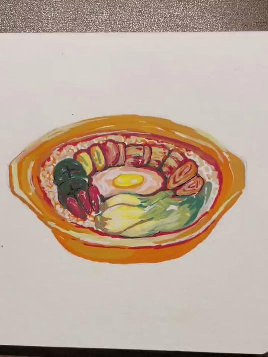 煲仔饭怎么画?怎么做?手绘画 学画画 煲仔饭