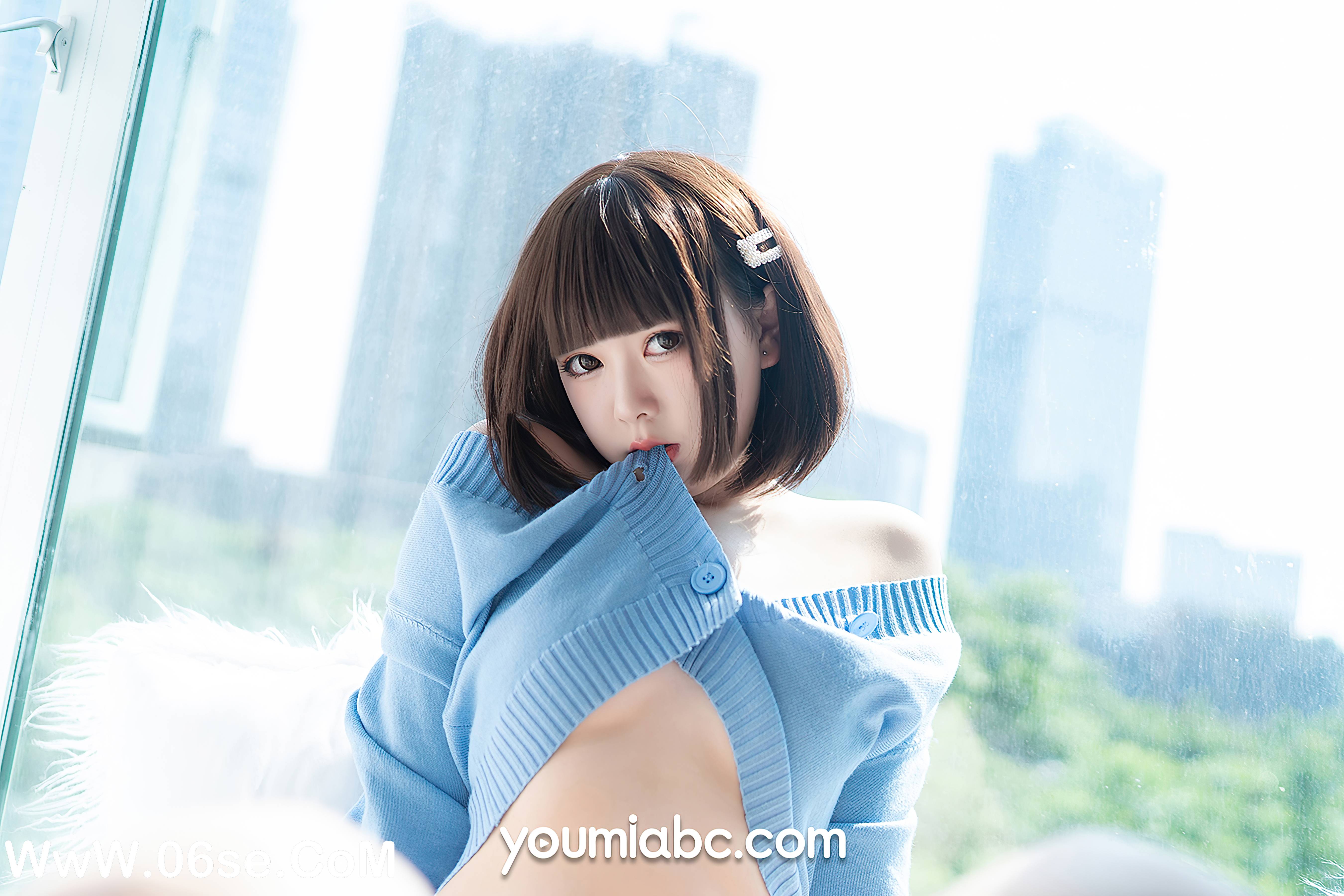 图片[30]-[YouMi尤蜜] 2020.11.30 薄荷蓝之夏 向小圆[34+1P511M]-六色网