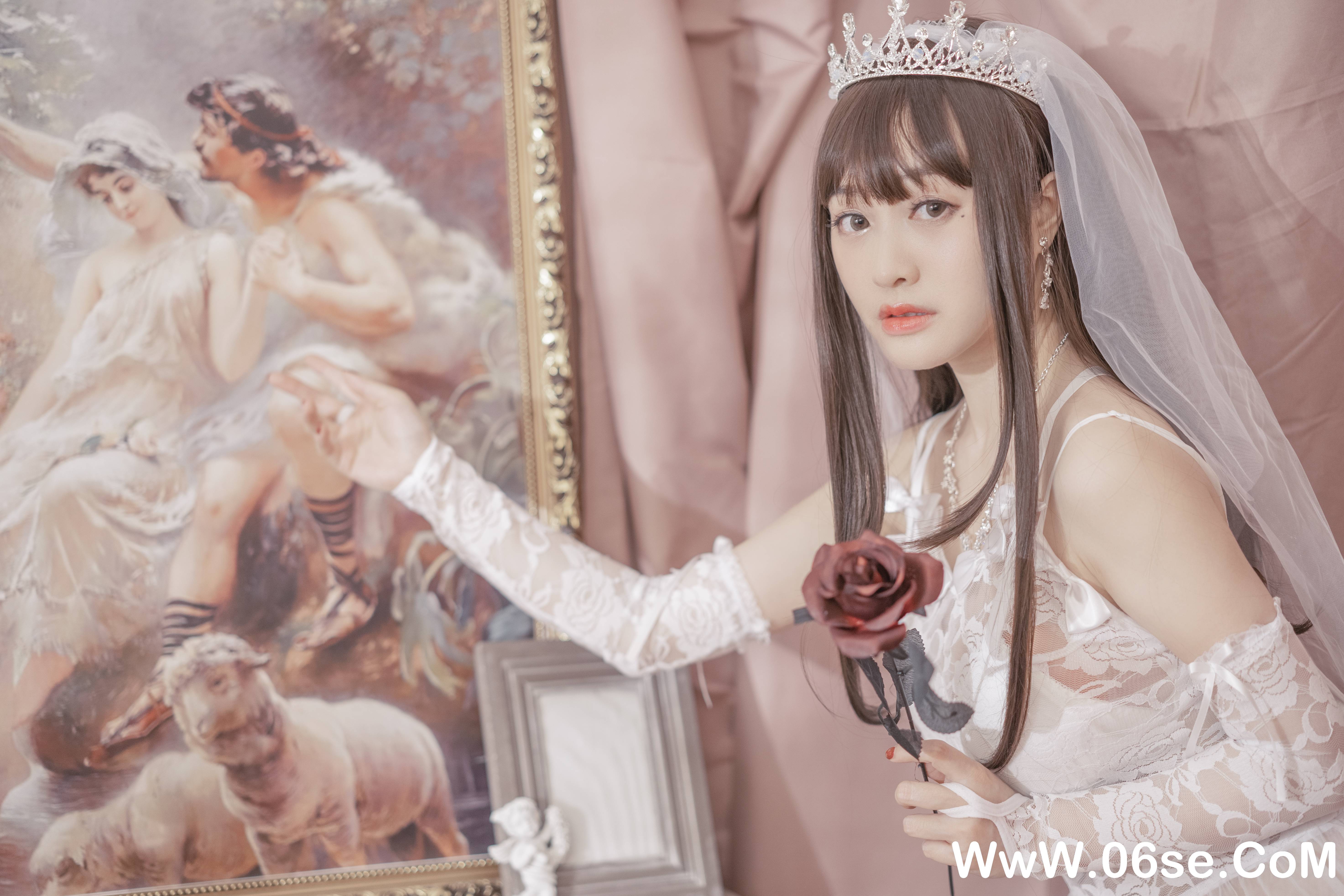 图片[3]-小何同学 – 052 尾巴婚纱 [30P313M]-六色网