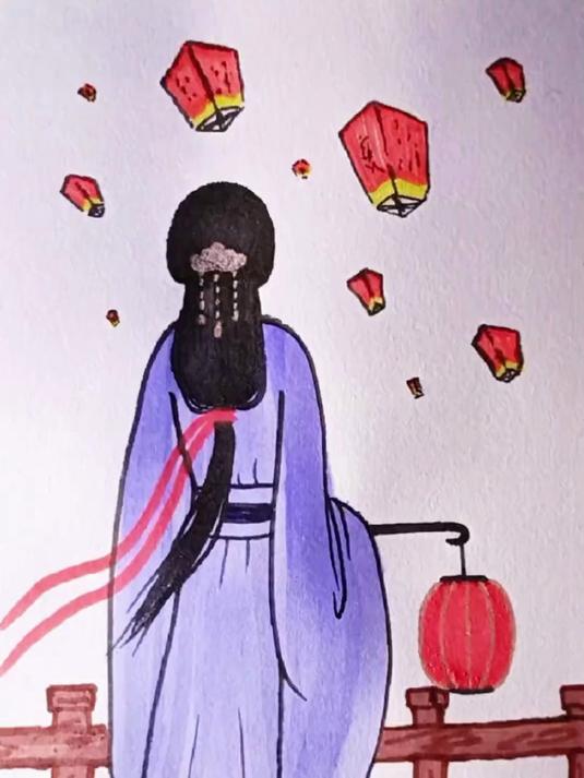 古风人物绘画