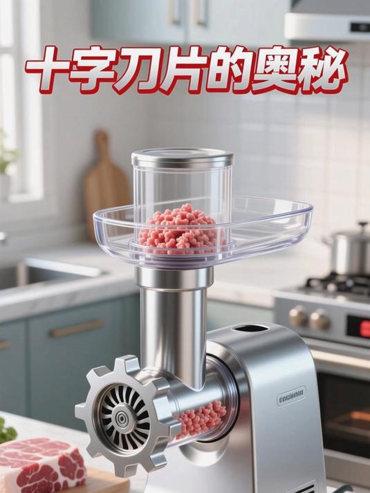 为什么绞肉机的刀片设计成十字形?