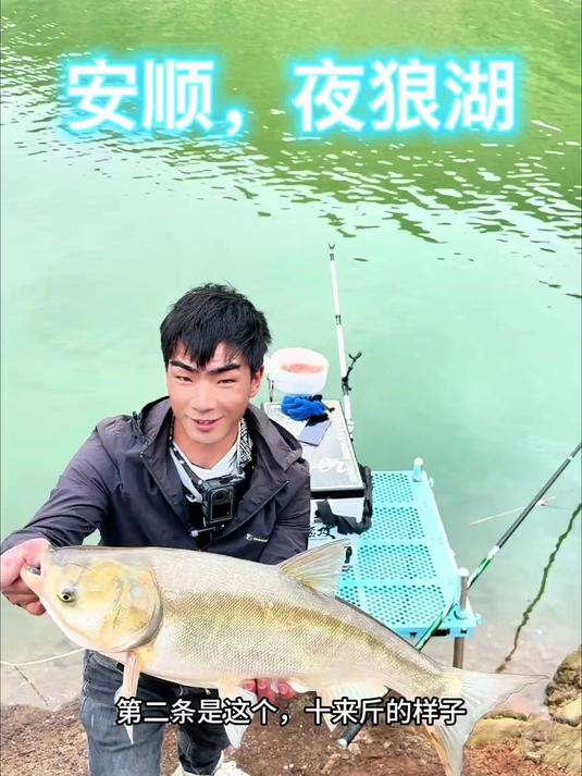 探钓安顺普定夜狼胡 自己钓小白鲢