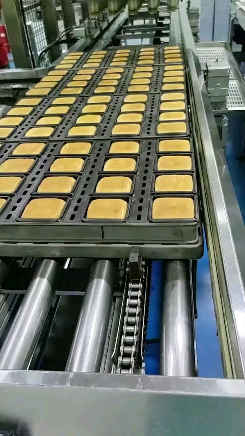 #面包生产线 #蛋糕生产线 #烘焙生产线 工厂里的面包都是这样做出来的吗?
