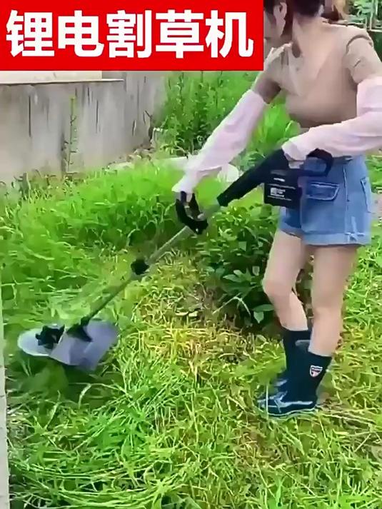 电动割草机锂电除草机多功能小型便携式家用手持锂电打草机充电锄