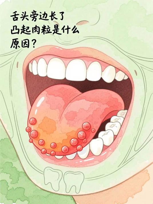 舌头旁边长了凸起肉粒是什么原因