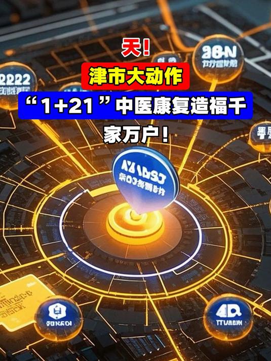 天!津市大动作,“1+21”中医康复造福千家万户!