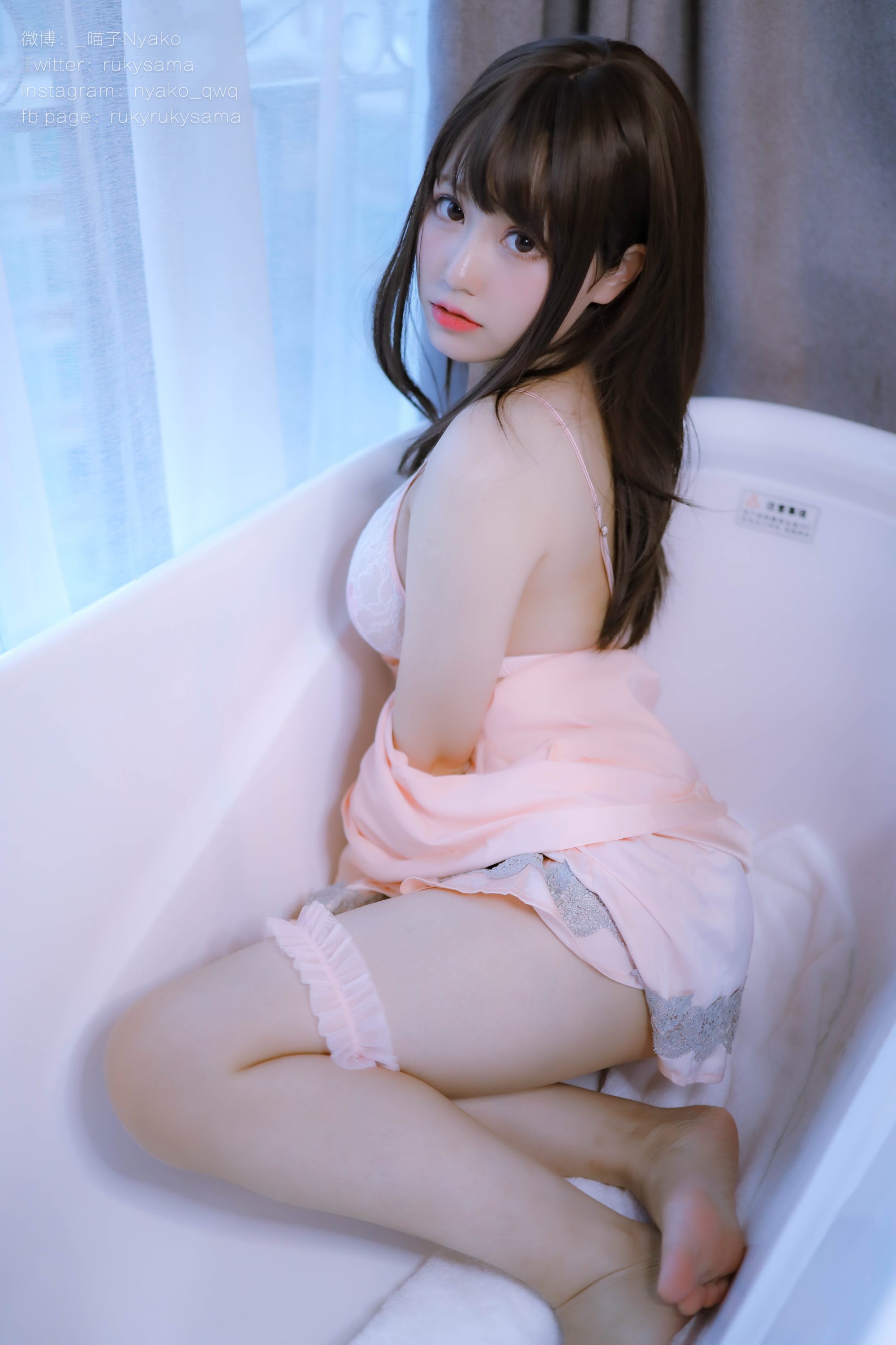 图片[20]-Nyako喵子 NO.027 – 丝绸睡衣 [80P+1V370M]-六色网