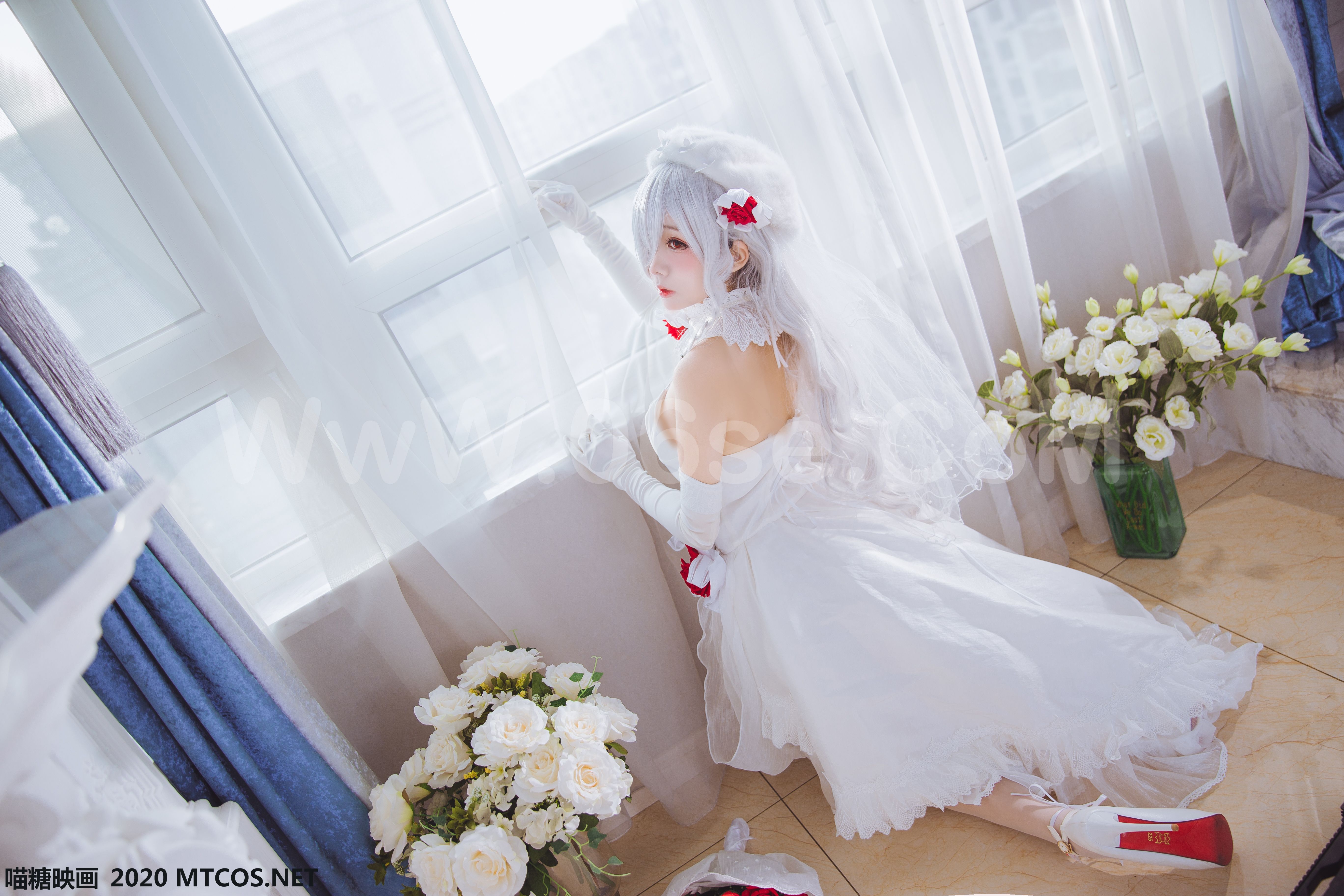 图片[11]-[MTCos] 喵糖映画 Vol.123 花嫁COS-六色网