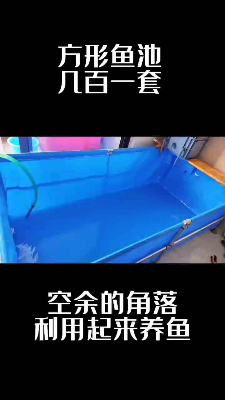 方形帆布池,养殖小金鱼观赏鱼还是不错的。帆布鱼池定制