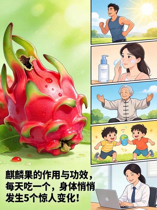 麒麟果的作用与功效，每天吃一个，身体悄悄发生5个惊人变化！