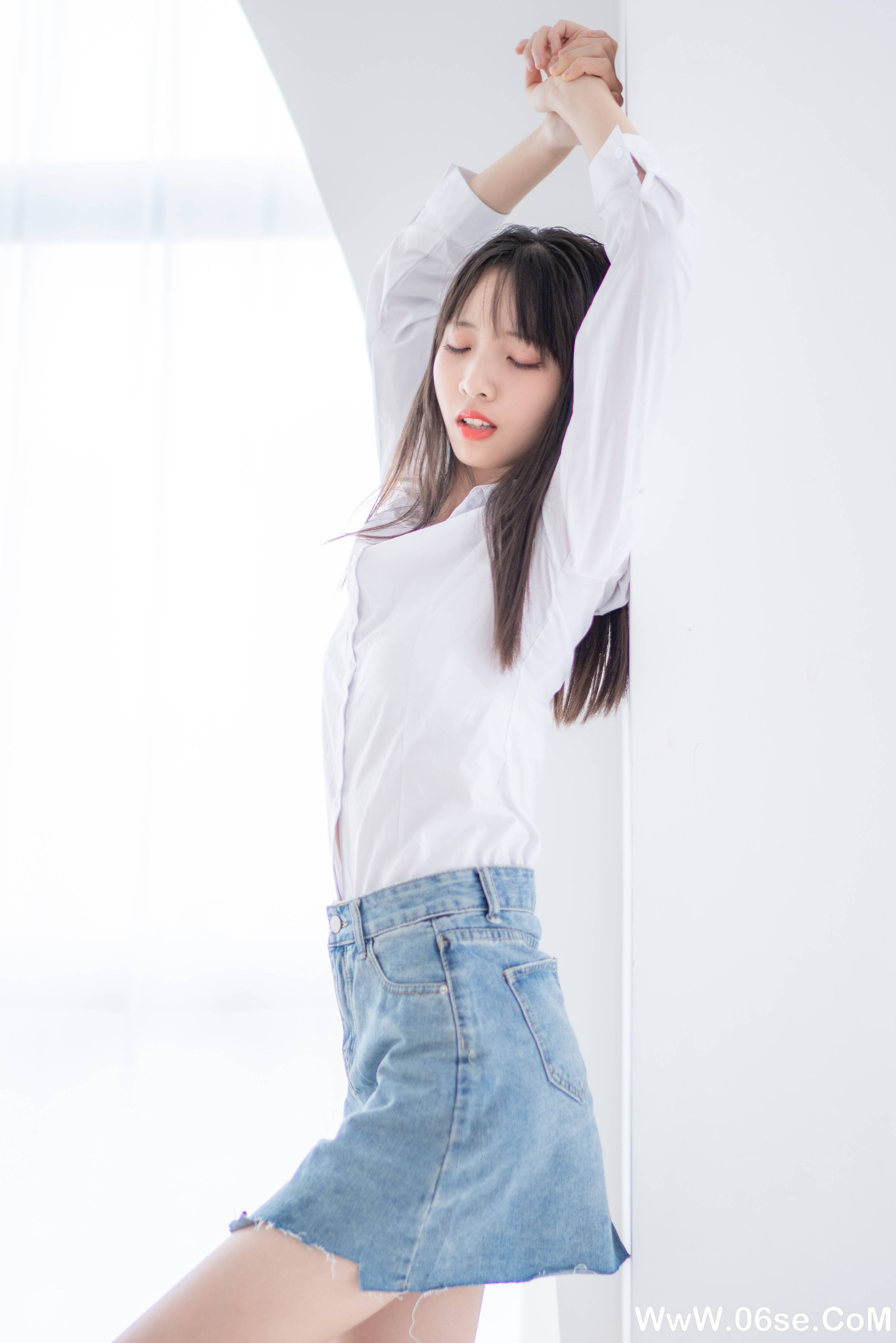图片[26]-西瓜少女 NO.017 –  衬衫牛仔裙 [61P297M]-六色网