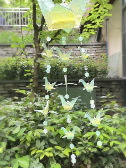 DIY|掐丝千纸鹤风铃2.0版本捕捉春日清新感
