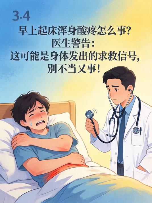 早上起床浑身酸疼怎么回事?医生警告:这可能是身体发出的求救信号,别不当回事!