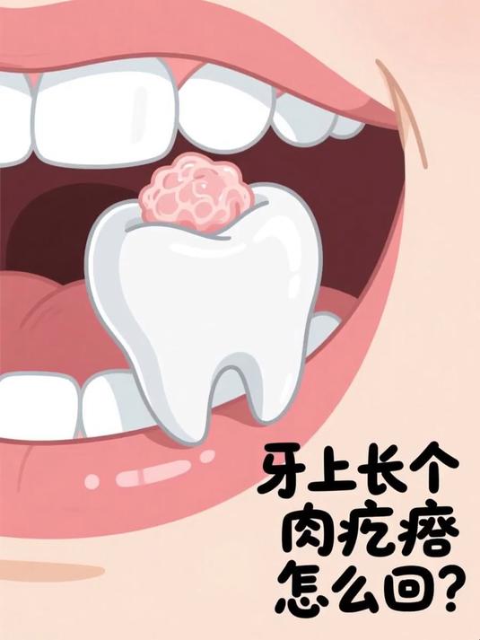 牙上长个肉疙瘩怎么回事 #健康扬帆季#