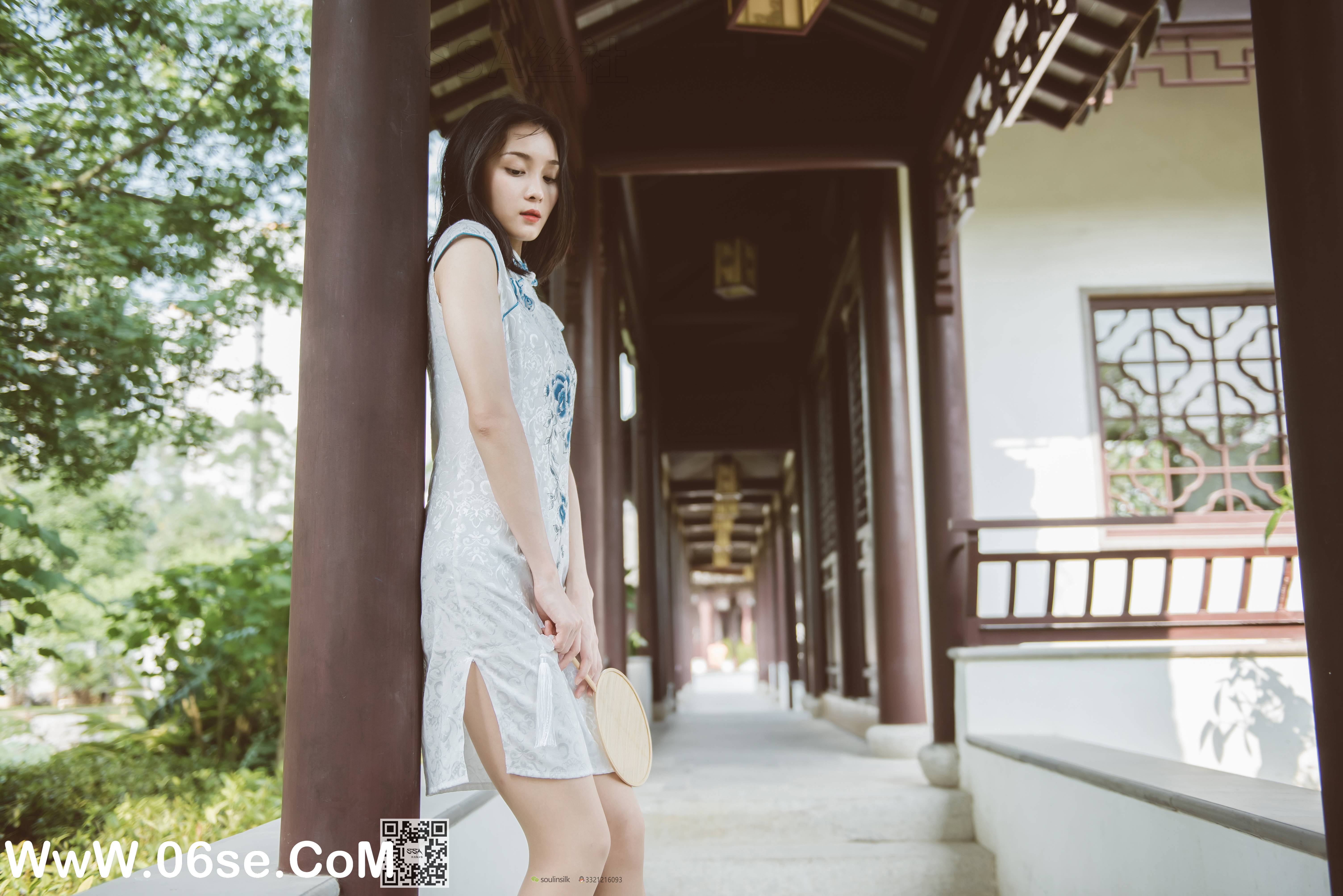 图片[58]-[SSA丝社] NO.111 君君 腿模君君的旗袍秀[163P1.56G]-六色网