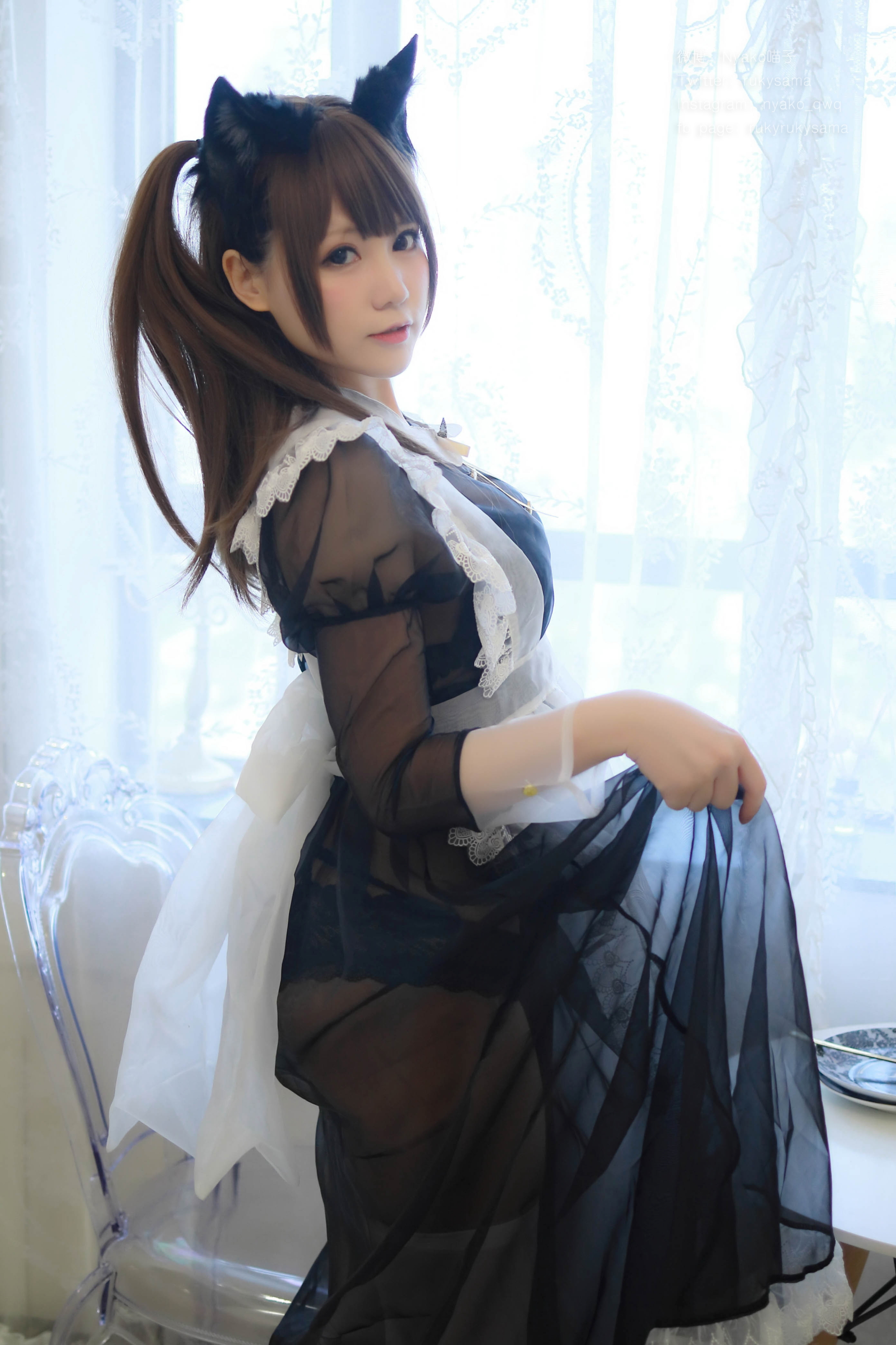 图片[18]-Nyako喵子 NO.012 – 透明女仆[50P129M]-六色网