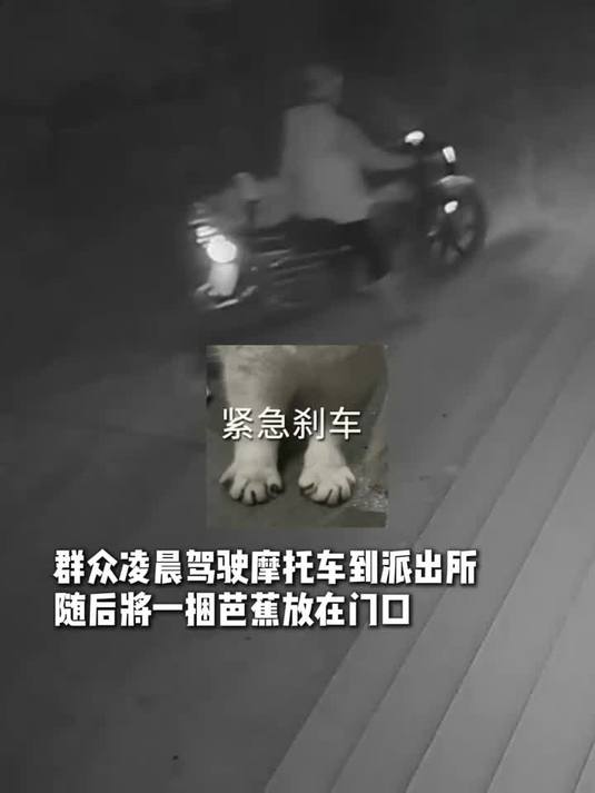 派出所门口“蕉”朋友?他为何深夜而来