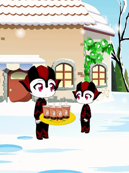 黑暗奥特曼给奥特曼战士送奶茶！