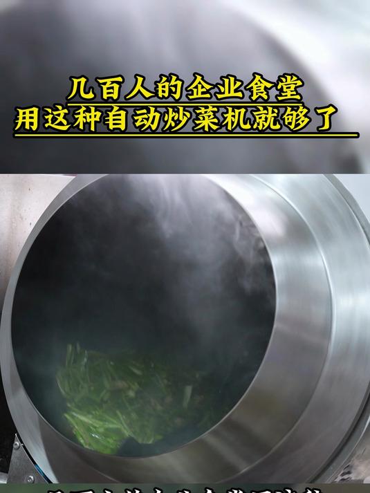 几百人的企业食堂用这种自动炒菜机就够了