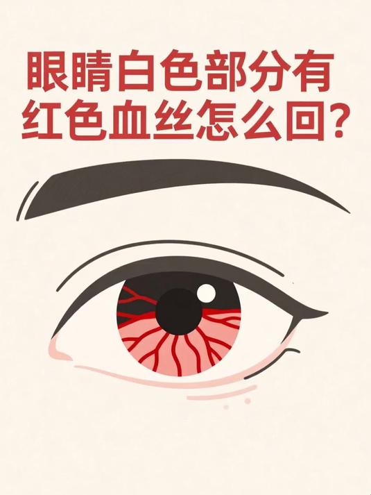 眼睛白色部分有红色血丝怎么回事 #健康扬帆季#