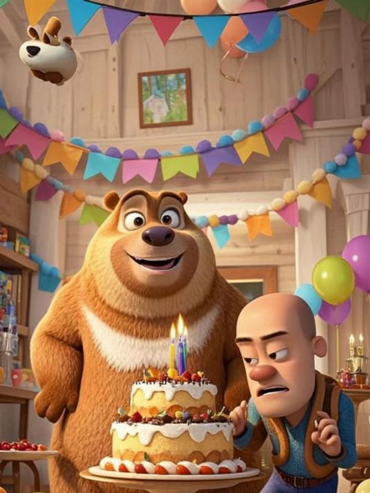 熊二的生日蛋糕