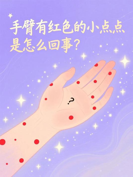 手臂有红色的小点点是怎么回事