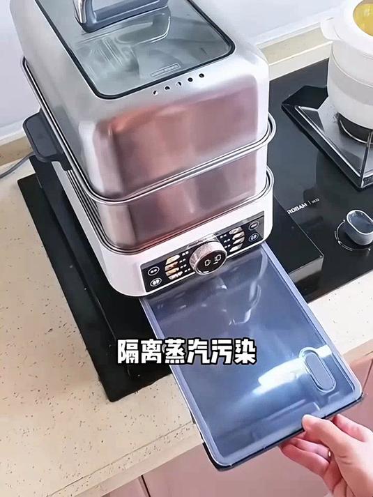 摩飞电蒸锅上蒸下煮,快速出蒸汽,高效省时一锅出