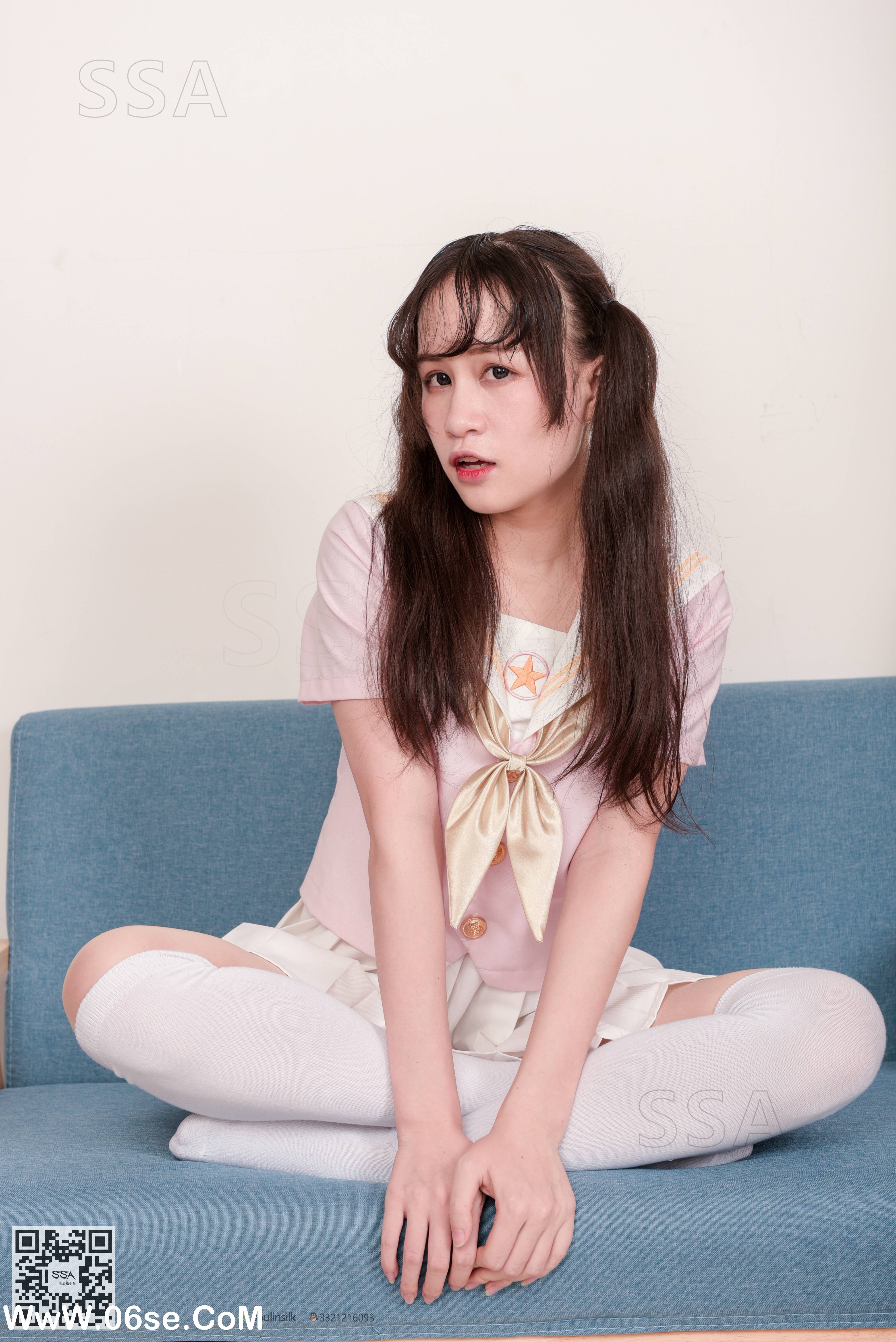 图片[187]-[SSA丝社] NO.144 丹丹 粉色JK制服的穿搭示范[195P2.56G]-六色网
